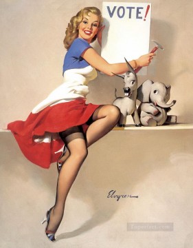 Pin up Painting - Gil Elvgren pin up 50